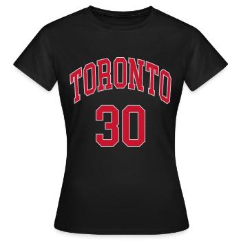 Toronto 30 - T-shirt Femme - noir - Devant - AI Model Female 172 dark (172cm)