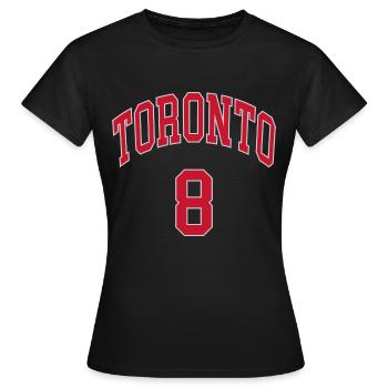 Toronto 8 - T-shirt Femme - noir - Devant - AI Model Female 172 dark (172cm)