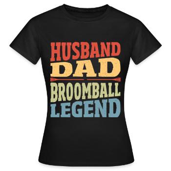 Mari Père Balai Légende Balai Balai - T-shirt Femme - noir - Devant - AI Model Female 172 dark (172cm)