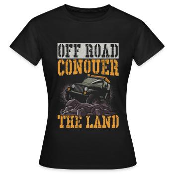 Tout-terrain Conquérir le terrain Hors route - T-shirt Femme - noir - Devant - AI Model Female 172 dark (172cm)