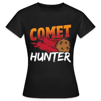 Carte de la constellation d’astronomie Comet Hunter - T-shirt Femme - noir - Devant - AI Model Female 172 dark (172cm)