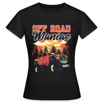Maniaque hors route Hors route Hors route - T-shirt Femme - noir - Devant - AI Model Female 172 dark (172cm)