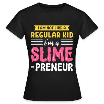 Ich bin nicht wie ein normales Kind, ich bin ein - Frauen T-Shirt - Schwarz - Vorne - AI Model Female 172 dark (172cm)