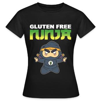 Glutenfreier Ninja Glutenfreie Diät - Frauen T-Shirt - Schwarz - Vorne - AI Model Female 172 dark (172cm)