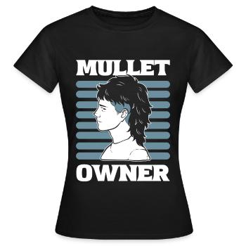 Mullet Propriétaire Coiffure Mullet Pride - T-shirt Femme - noir - Devant - AI Model Female 172 dark (172cm)