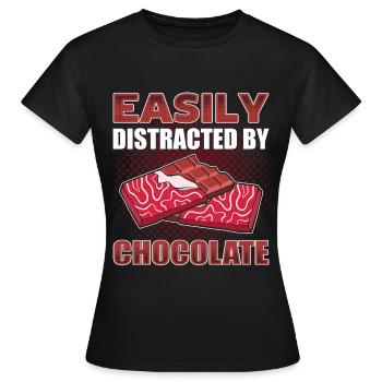 Süßigkeiten Liebhaber Junk Food Schokoladenriegel - Frauen T-Shirt - Schwarz - Vorne - AI Model Female 172 dark (172cm)