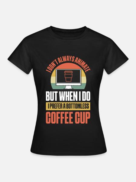 Grafikdesigner 3D-Kunst 3D-Animateur - Frauen T-Shirt - Schwarz