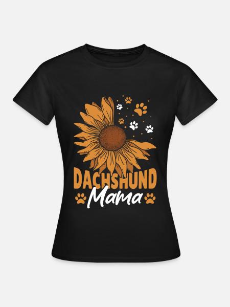 Ich stolpere über meinen Weiner Lustiger Dackel - Frauen T-Shirt - Schwarz
