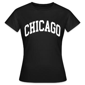 Chicago - T-shirt Femme - noir - Devant - AI Model Female 172 dark (172cm)