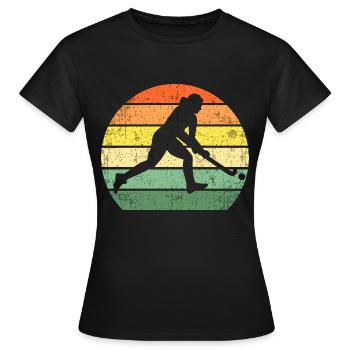 Field field hockey gift field field hockey player gift - Women's T-Shirt - black - Front - AI Model Female 172 dark (172cm)