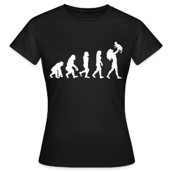 Woman with Cat - Cat Lady Cats Love - Women's T-Shirt - black - Front - AI Model Female 172 dark (172cm)