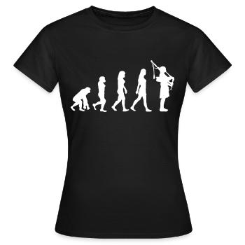Joueur de cornemuse Femmes avec cornemuse - T-shirt Femme - noir - Devant - AI Model Female 172 dark (172cm)