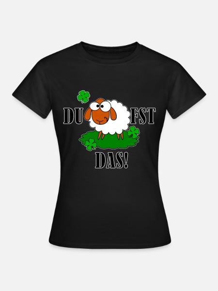 DU SCHAF FST DAS! - Frauen T-Shirt - Schwarz