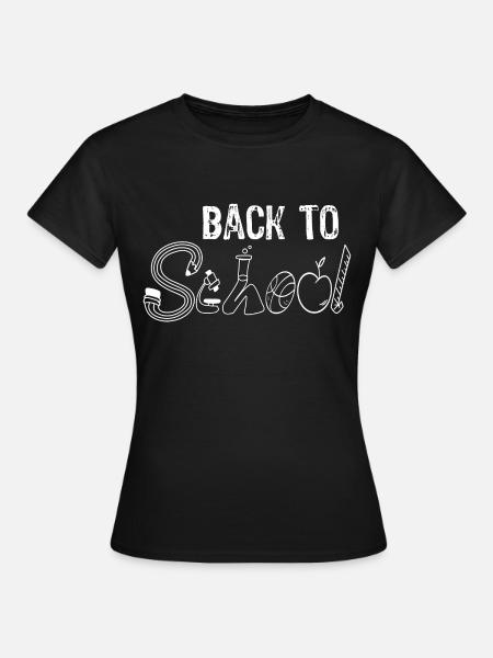 Back to school - Frauen T-Shirt - Schwarz