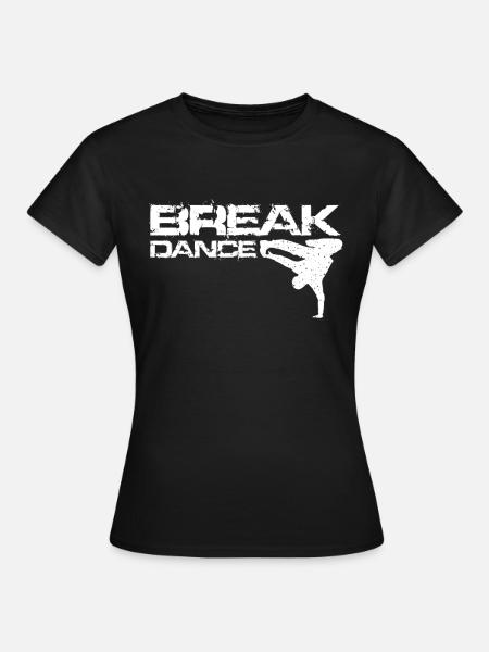 Breakdance vintage breakdancer - T-shirt Femme - noir