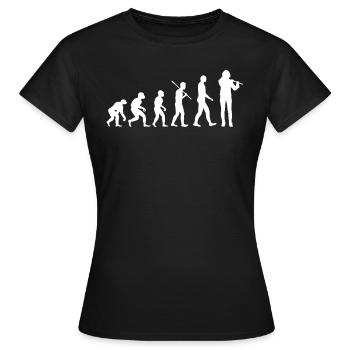 Flûte Evolution Flûtiste Flûtiste Flûtiste - T-shirt Femme - noir - Devant - AI Model Female 172 dark (172cm)