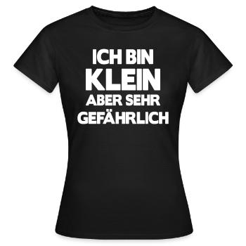 Petit mais dangereux - T-shirt Femme - noir - Devant - AI Model Female 172 dark (172cm)