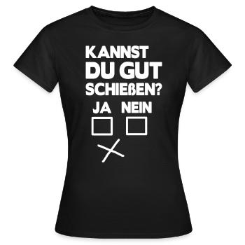 Sport Shooter Shooting Club - Women's T-Shirt - black - Front - AI Model Female 172 dark (172cm)