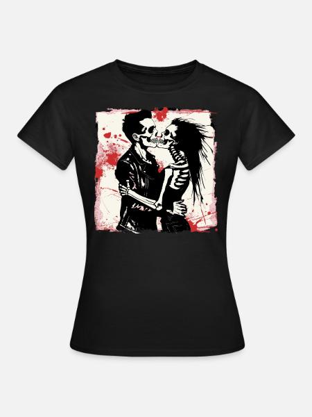Ewige Rock'n Roll Liebe - Frauen T-Shirt - Schwarz