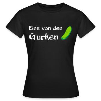 Eine von den Gurken 2 - Frauen T-Shirt - Schwarz - Vorne - AI Model Female 172 dark (172cm)