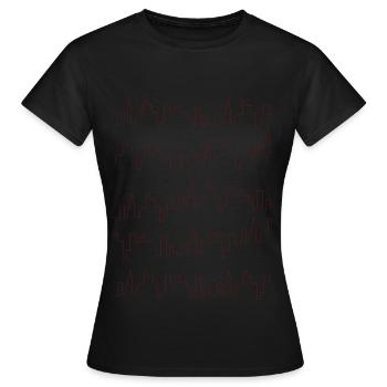 Hochhäuser Skylines Design als Geschenkidee - Frauen T-Shirt - Schwarz - Vorne - AI Model Female 172 dark (172cm)