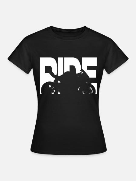 Superbike Racing Motorcycle Ride Riding - Women's T-Shirt - black