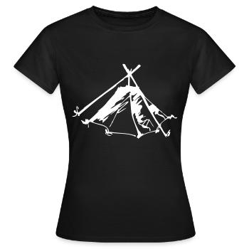 kothe2a - Frauen T-Shirt - Schwarz - Vorne - AI Model Female 172 dark (172cm)
