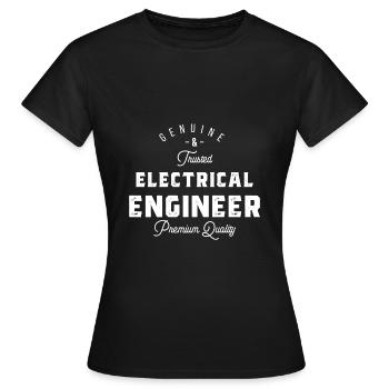 electrical engineer gift - Women's T-Shirt - black - Front - AI Model Female 172 dark (172cm)