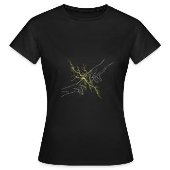 Lien de renforcement - T-shirt Femme - noir - Devant - AI Model Female 172 dark (172cm)