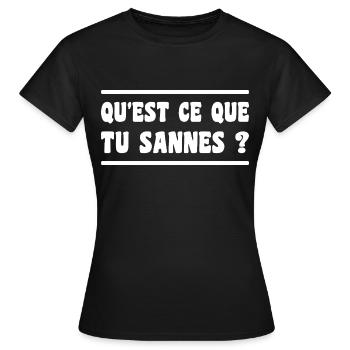 Was wissen Sie? Aveyron-Ausdruck - Frauen T-Shirt - Schwarz - Vorne - AI Model Female 172 dark (172cm)