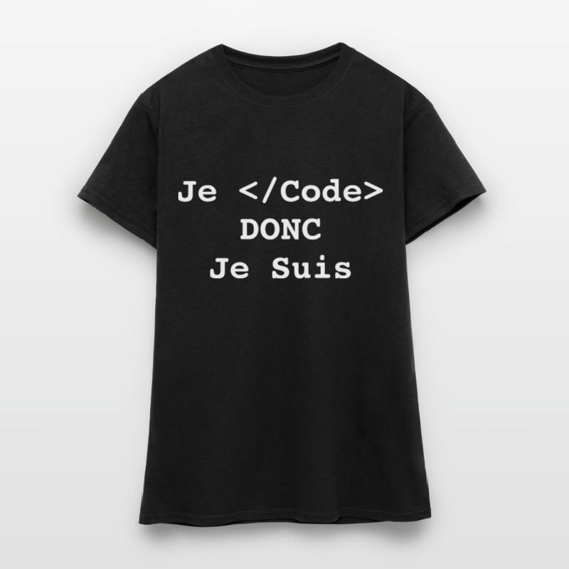 Ich programmiere, also bin ich Informatiker und Programmierer Frauen T-Shirt