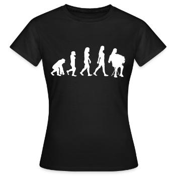 Accordéon femme accordéon - T-shirt Femme - noir - Devant - AI Model Female 172 dark (172cm)