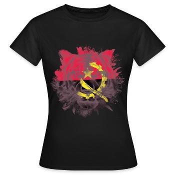 Angola - T-shirt Femme - noir - Devant - AI Model Female 172 dark (172cm)