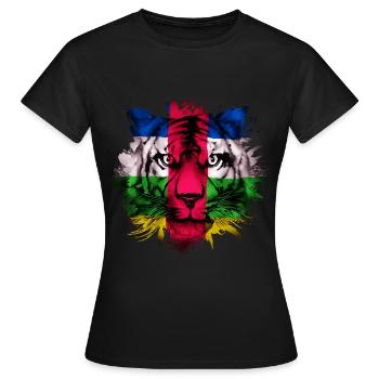 Zentralafrikanische Republik - Frauen T-Shirt - Schwarz - Vorne - AI Model Female 172 dark (172cm)