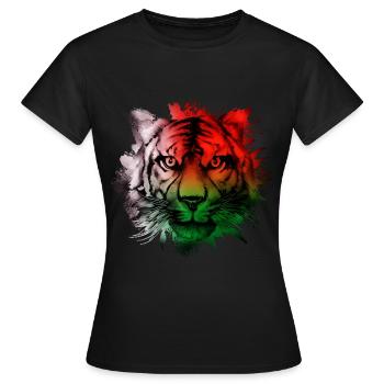 Macédoine - T-shirt Femme - noir - Devant - AI Model Female 172 dark (172cm)