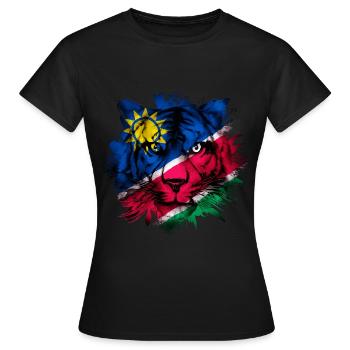 Namibie - T-shirt Femme - noir - Devant - AI Model Female 172 dark (172cm)