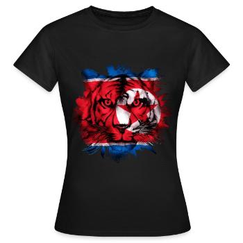 North Korea - Women's T-Shirt - black - Front - AI Model Female 172 dark (172cm)