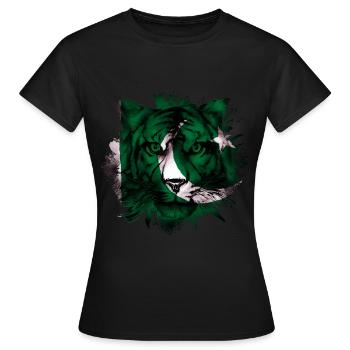 Pakistan - T-shirt Femme - noir - Devant - AI Model Female 172 dark (172cm)