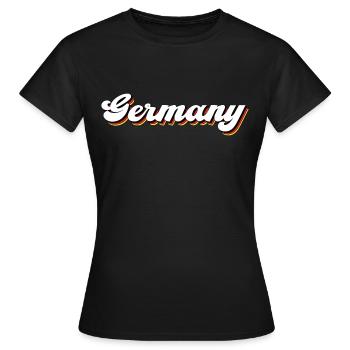 Allemagne - T-shirt Femme - noir - Devant - AI Model Female 172 dark (172cm)