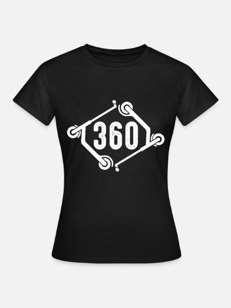 360 Stuntscooter Stunt Roller - Frauen T-Shirt - Schwarz