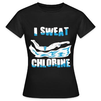 Schwimmer Schwimmen 50 Meter Bahn Brustschwimmen - Frauen T-Shirt - Schwarz - Vorne - AI Model Female 172 dark (172cm)
