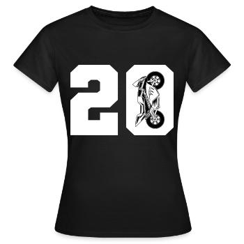 20 Moto Moto Moto Moto Moto - T-shirt Femme - noir - Devant - AI Model Female 172 dark (172cm)