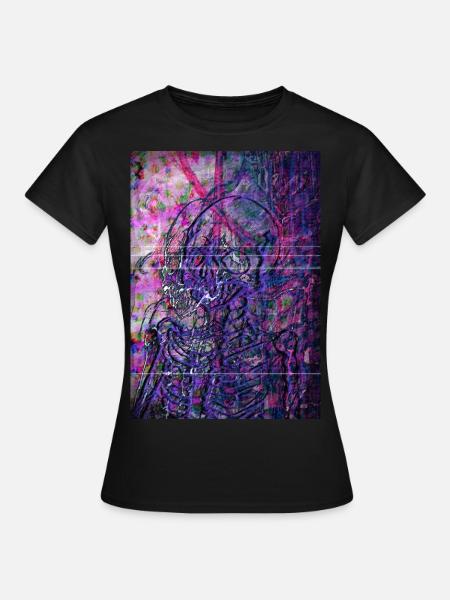 Glitch Skull - Women's T-Shirt - black