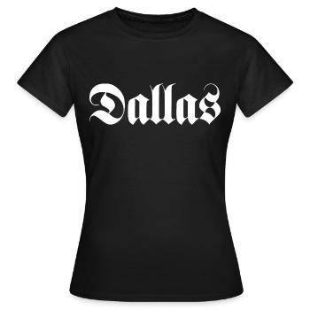Dallas - T-shirt Femme - noir - Devant - AI Model Female 172 dark (172cm)