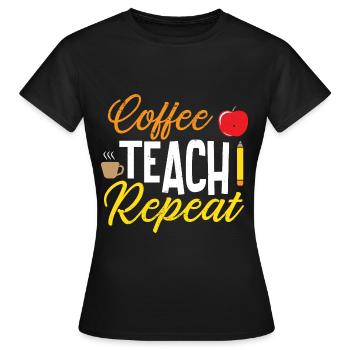 Enseignant École primaire Enseignant Enseignant École secondaire - T-shirt Femme - noir - Devant - AI Model Female 172 dark (172cm)