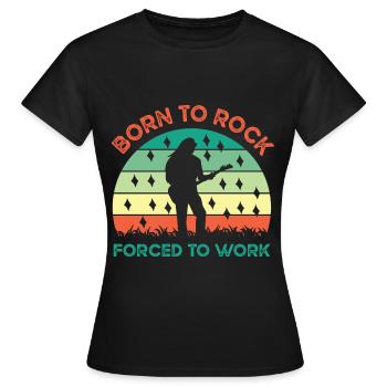 Rock Rocker Musiciens de musique rock - T-shirt Femme - noir - Devant - AI Model Female 172 dark (172cm)