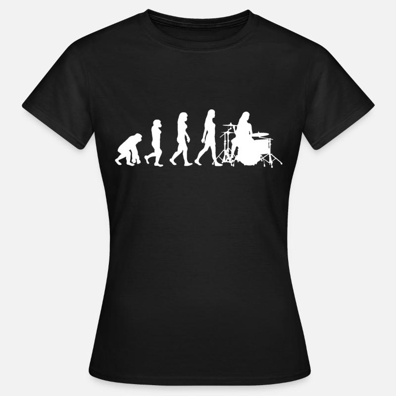 Drummer Evolution Drums Drummer - Women's T-Shirt - black