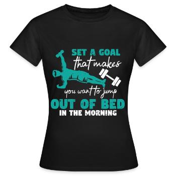 Musculation Musculation Fitness Renforcement musculaire - T-shirt Femme - noir - Devant - AI Model Female 172 dark (172cm)