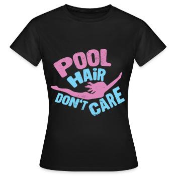 Schwimmer Schwimmen 50 Meter Bahn Brustschwimmen - Frauen T-Shirt - Schwarz - Vorne - AI Model Female 172 dark (172cm)