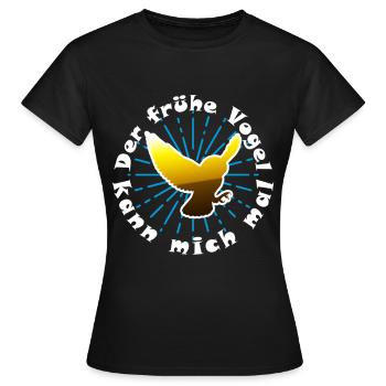 Petit oiseau - T-shirt Femme - noir - Devant - AI Model Female 172 dark (172cm)